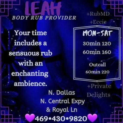 (469) 309-9820 - Appts. Available 💜Leah in Dallas / Fort Worth, Texas